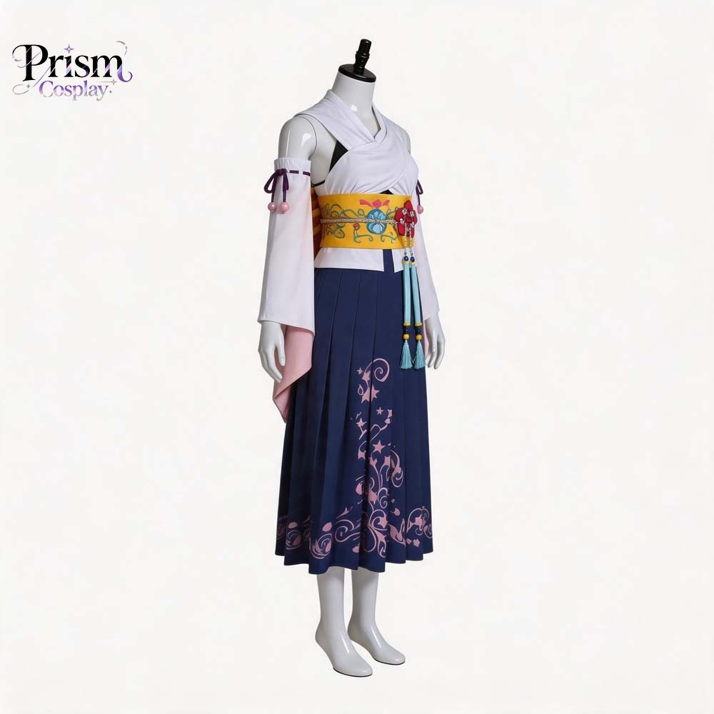 Anime Cosplay Kimono - Final Fantasy Ten Yuna Çağrıdan Gelen