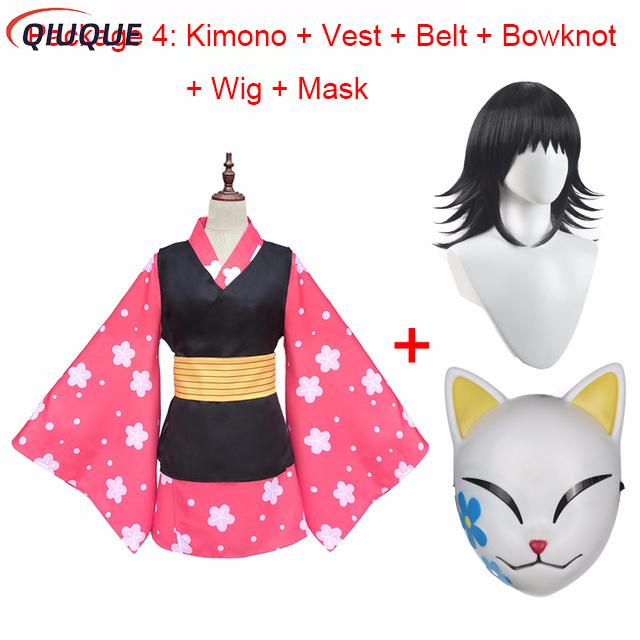 Anime Cosplay Kimono - Makomo Cosplay Kostüm Kimono Üniforma PVC