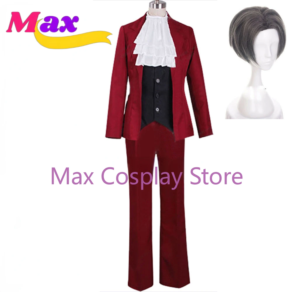 Anime Cosplay Nz - Max Oyun Cosplay Kostümü Miles Edgeworth