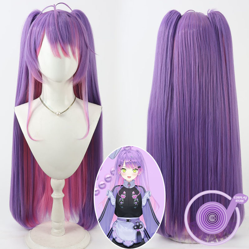 Anime Cosplay Pink - Tokoyami Towa Cosplay Peruk Vtuber Mor