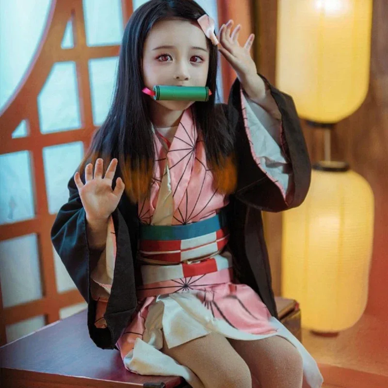 Anime Cosplay Anya - Anime Kamado Nezuko Cosplay Kostüm Kostümleri