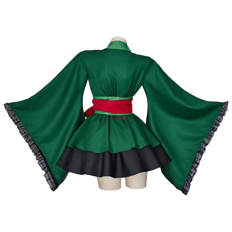 Anime Zoro Cosplay Female - Roronoa Zoro Kadın Cosplay Kostüm Lolita