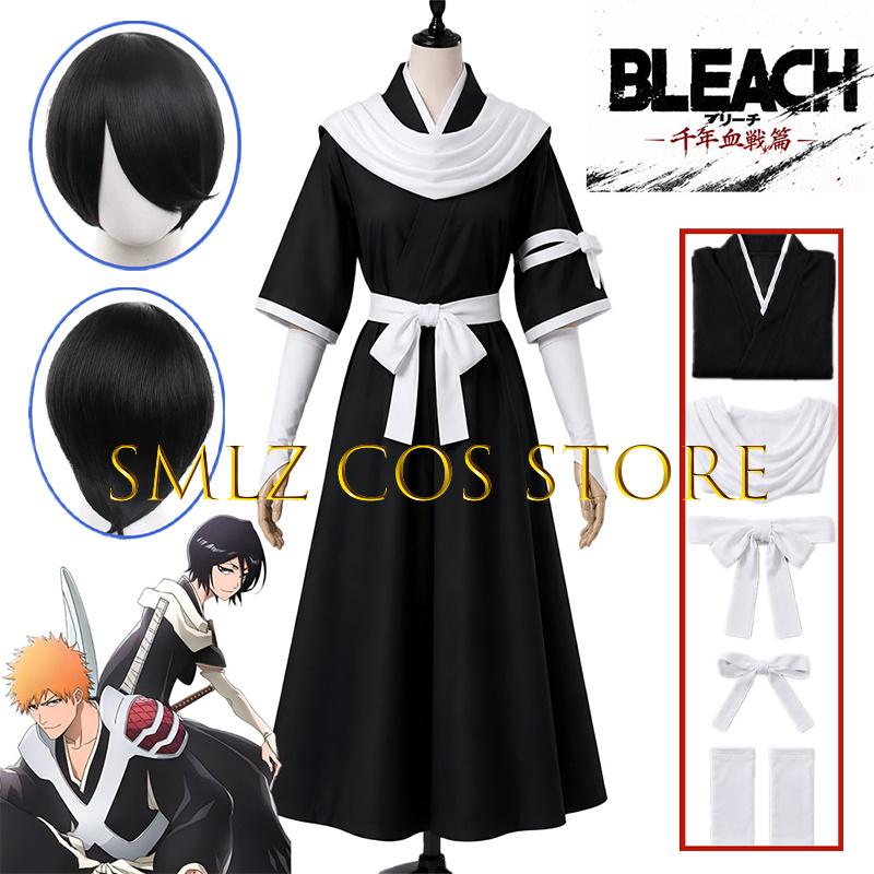 Anime Cosplay Kimono - 2026 TYBW Rukia Cosplay Kuchiki Kostümü