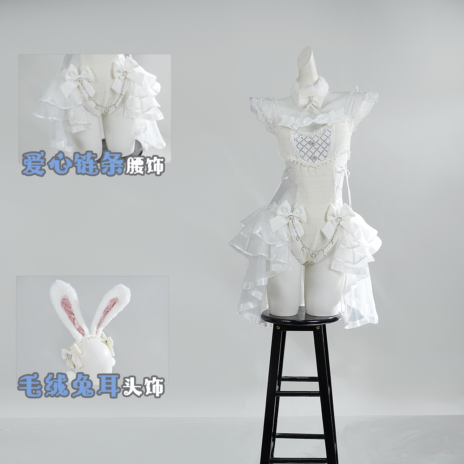 Cosplay Anime Bunny Girl - Malymoon Orijinal Tüvit Tül Tavşan Cosplay