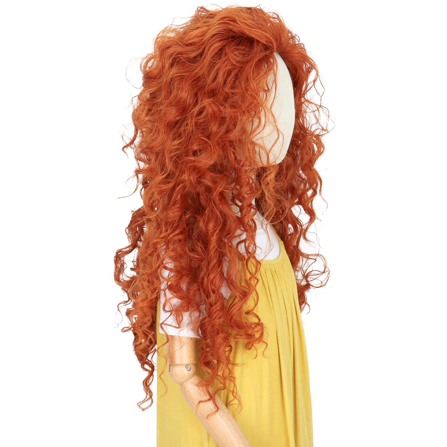 Uzun Turuncu Kıvırcık Saç Cosp - Anime Cosplay Orange Hair incelemesi ve fiyatı