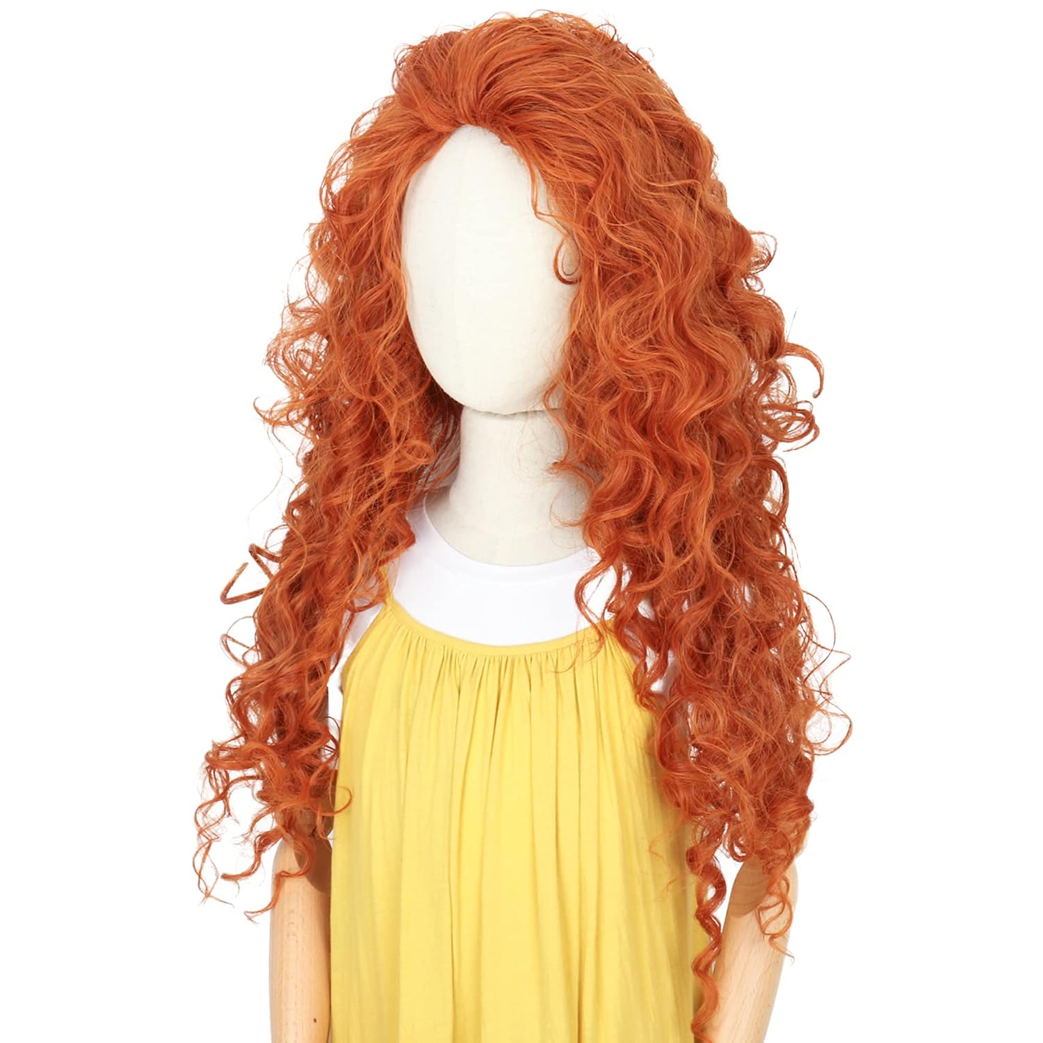 Uzun Turuncu Kıvırcık Saç Cosp - Anime Cosplay Orange Hair incelemesi ve fiyatı