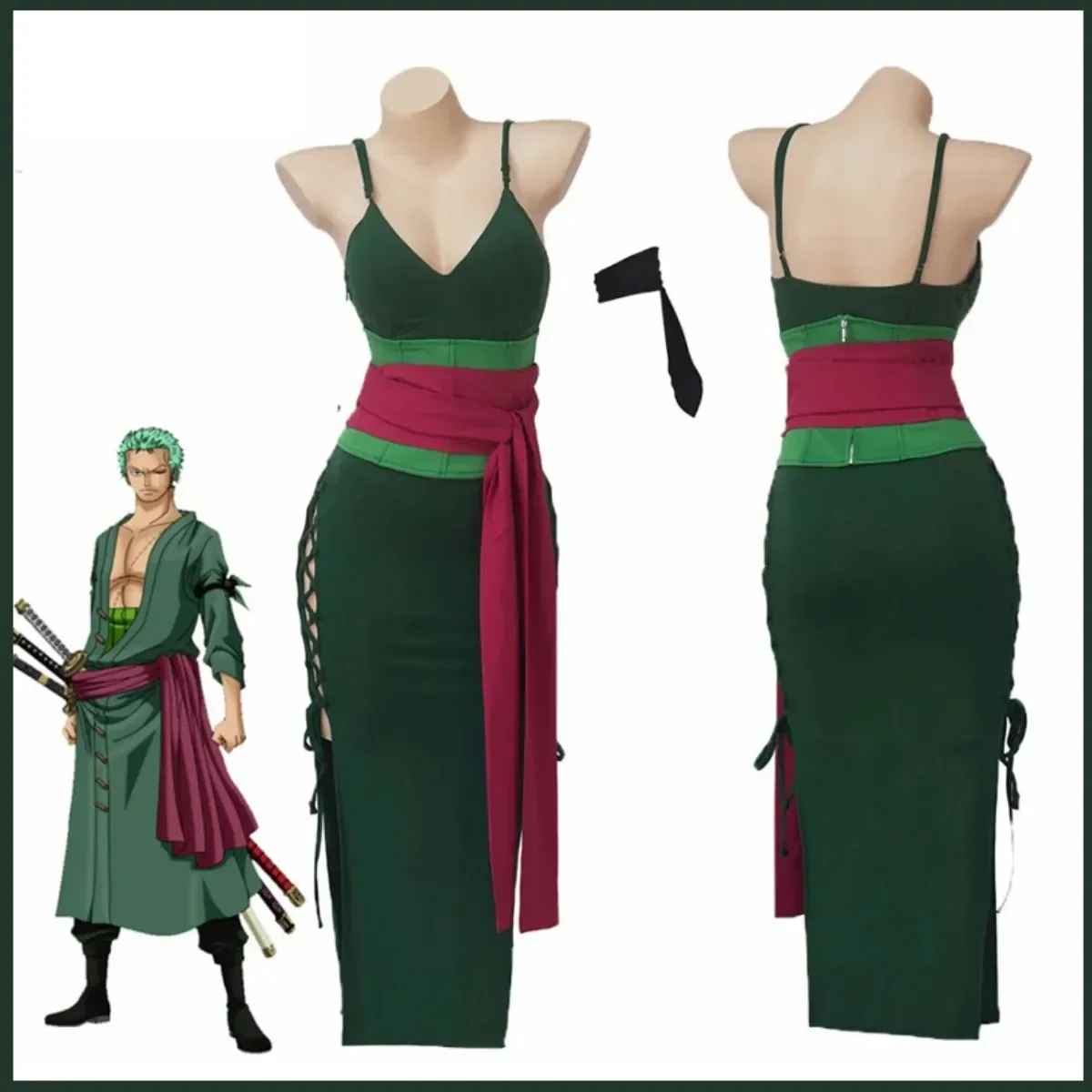 Anime Roronoa Zoro Cosplay Kos - Anime Zoro Cosplay Female incelemesi ve fiyatı