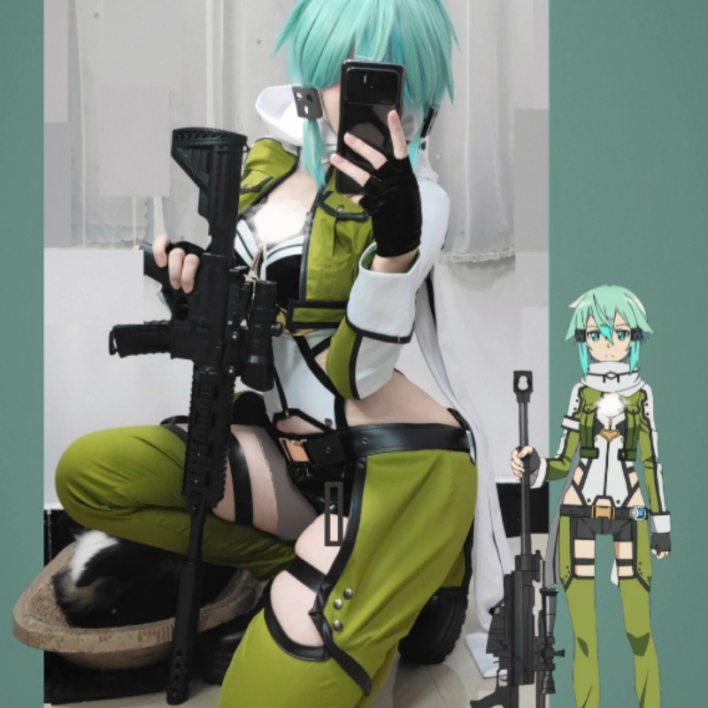 SAO Sword Art Online GGO Sinon - Cosplay Anime Online incelemesi ve fiyatı