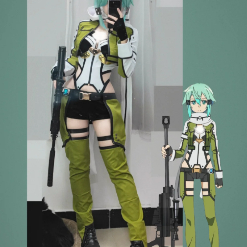 SAO Sword Art Online GGO Sinon - Cosplay Anime Online incelemesi ve fiyatı