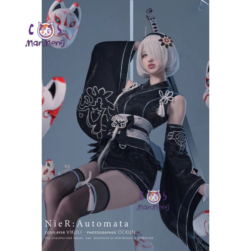 B Tipi YoRHa No. 2 Oyun Nier:  - Anime Cosplay Kimono incelemesi ve fiyatı