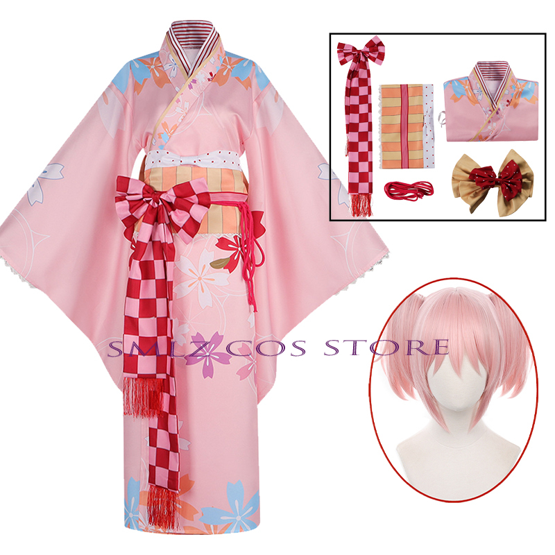 Anime Kaname Madoka Cosplay Pu - Anime Cosplay Kimono incelemesi ve fiyatı